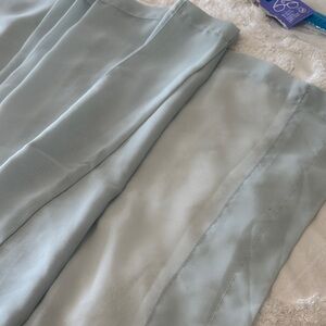 Mint Colored Shear Curtain Panels